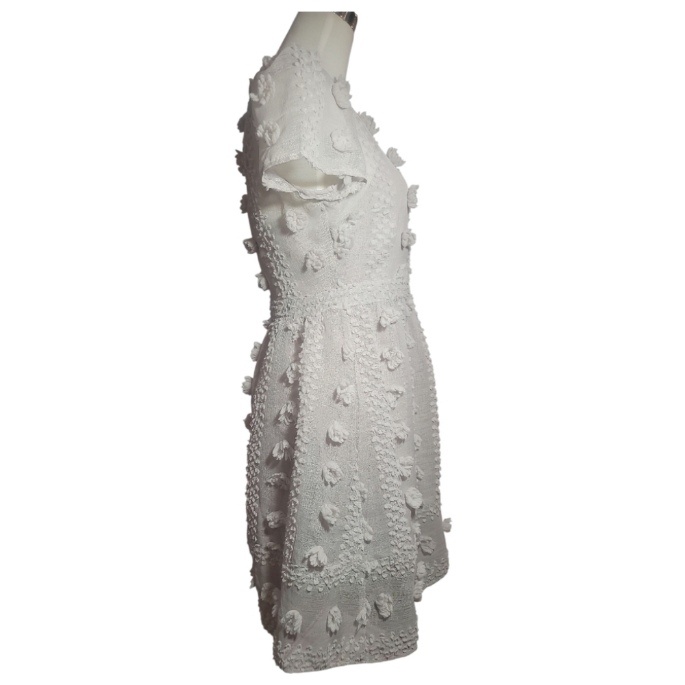 Anthropologie Sunday in Brooklyn Bonita sheer swiss dot Textured Midi Dress 8 Pt - Picture 3 of 11
